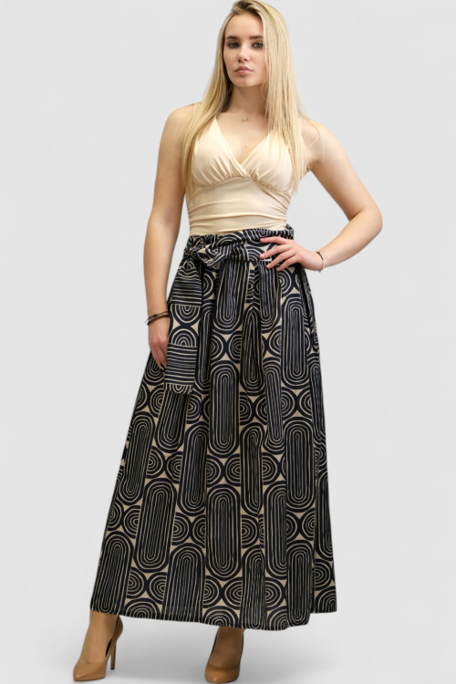 Ženska plava maxi suknja Delaney