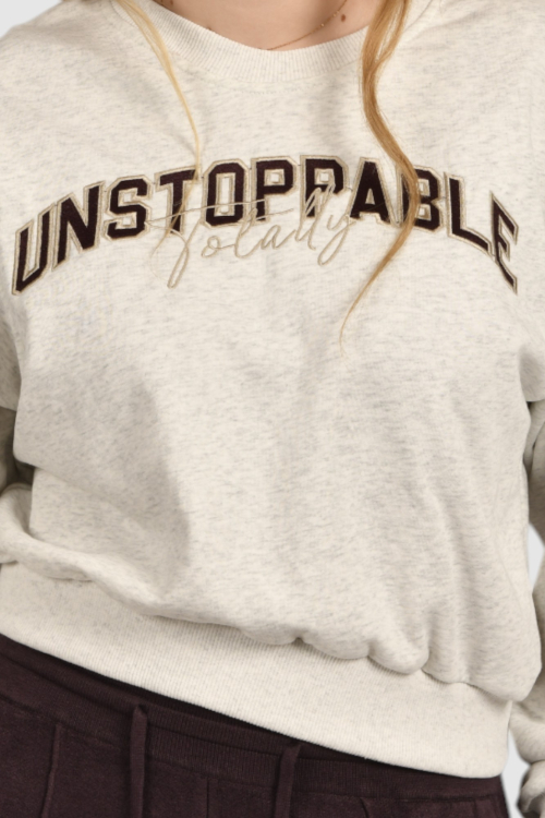 Ženska siva hoodica bez kapuljače Amaya