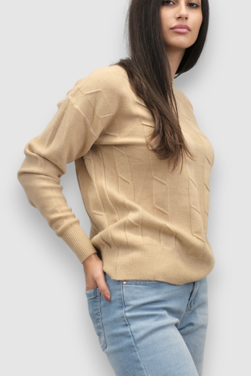 Ženski bež lagani džemper Erica