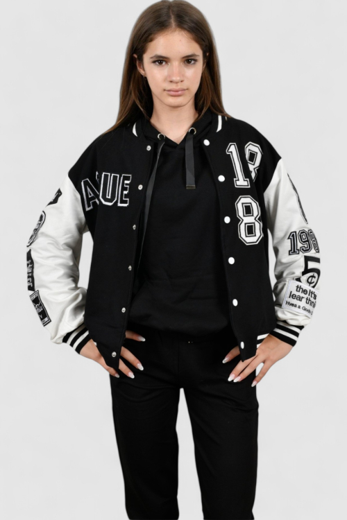 Ženska crna kratka jakna Aspen