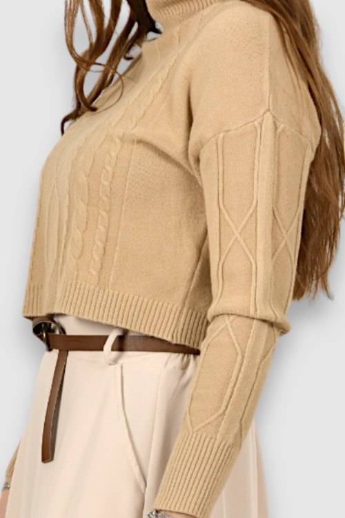 Ženski smeđi lagani džemper Violet