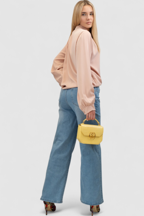 Ženska roza elegantna košulja Lainey