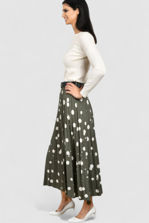 Ženska zelena plisirana suknja Ivy Army