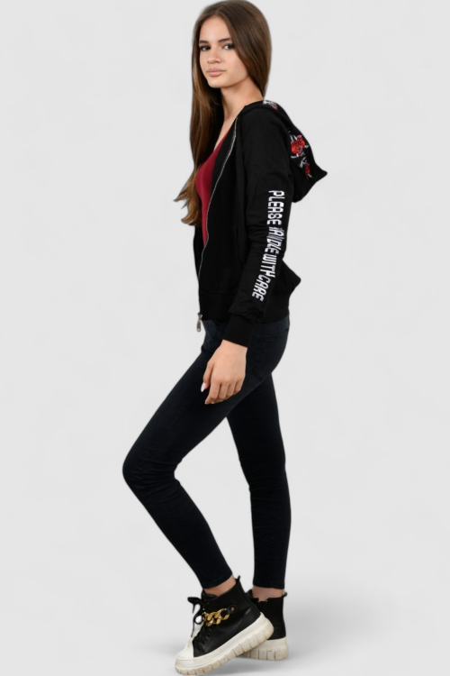 Ženski crni gornji dio trenirke Dusk