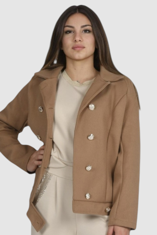 Ženski bež kratki kaput Billie