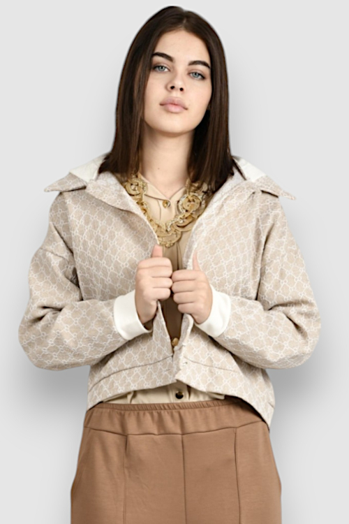 Ženska bež kratka jakna Clio