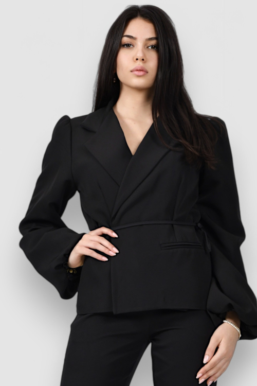 Ženski crni elegantni sako Charlotte