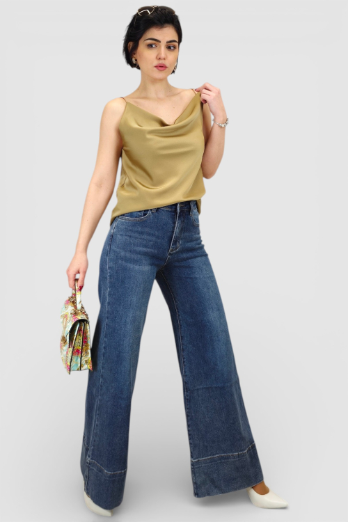 Ženski zlatni elegantni top Scarlet