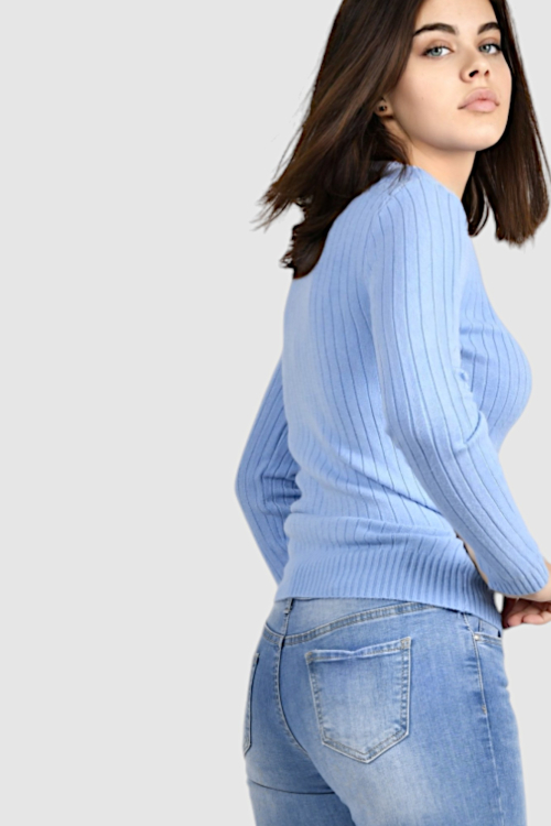 Ženski plavi lagani džemper Amelie