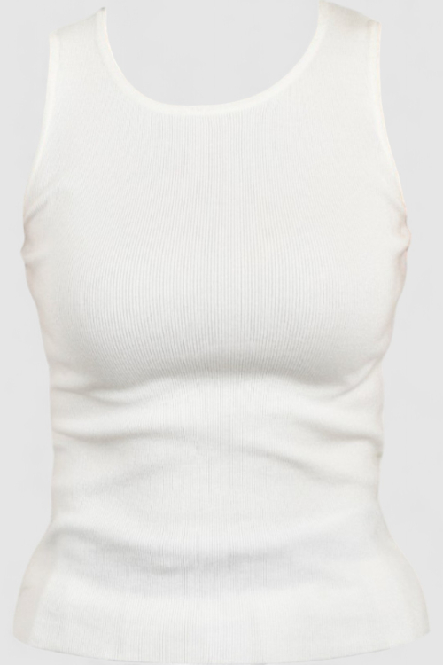 Ženska bijela majica bez rukava Lilya