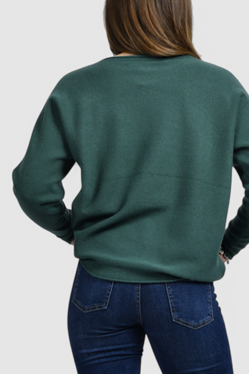 Ženski zeleni lagani džemper Hannah