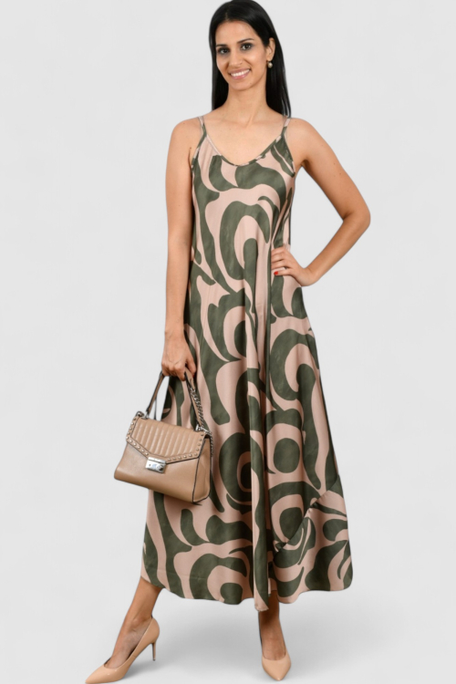 Ženska zelena svakodnevna haljina Eloise