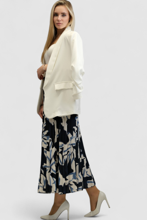 Ženska plava plisirana suknja Carine