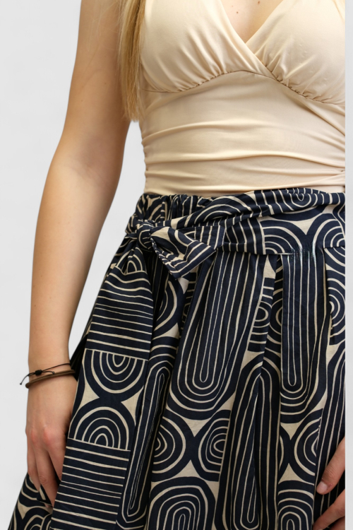 Ženska plava maxi suknja Delaney