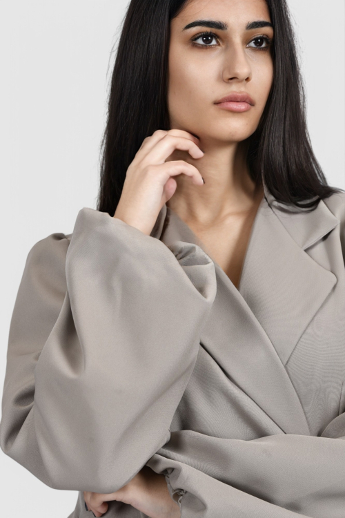 Ženski sivi elegantni sako Charlotte