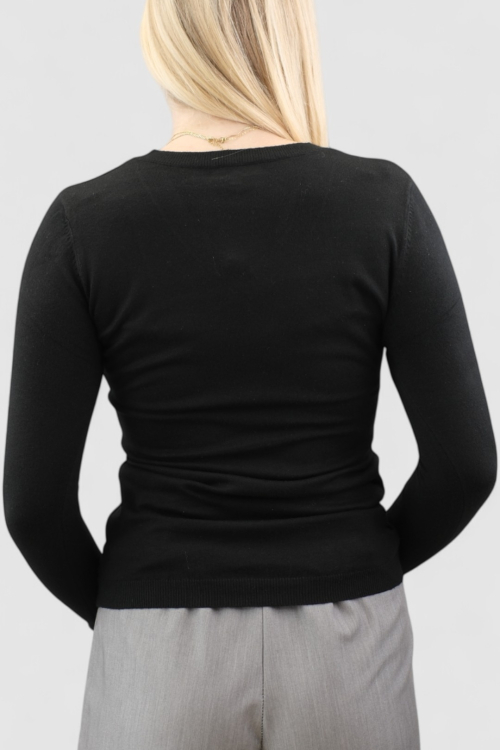 Ženski lagani crni džemper Cassandra