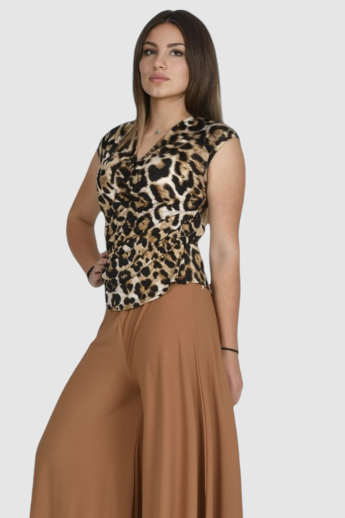Ženska elegantna bluza leopard uzorak Anneliese
