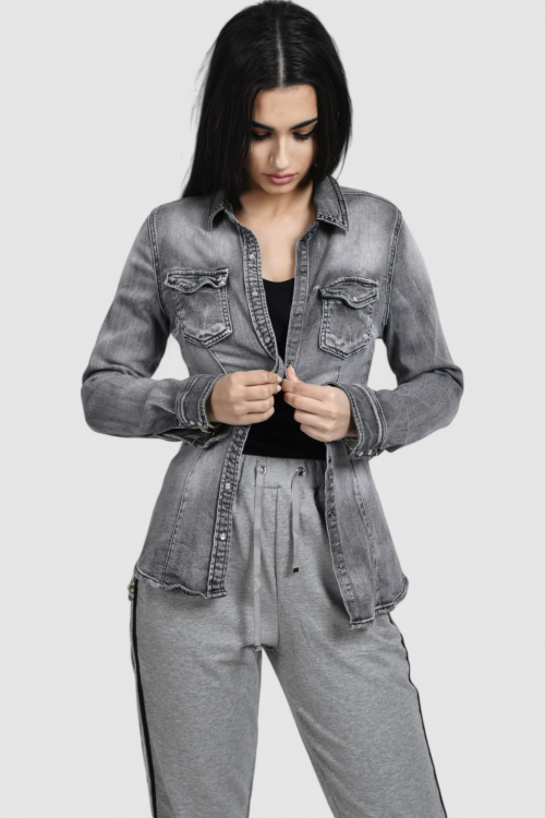 Ženska siva traper košulja Anemone