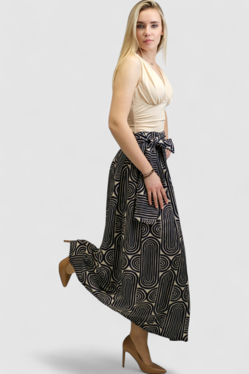 Ženska plava maxi suknja Delaney