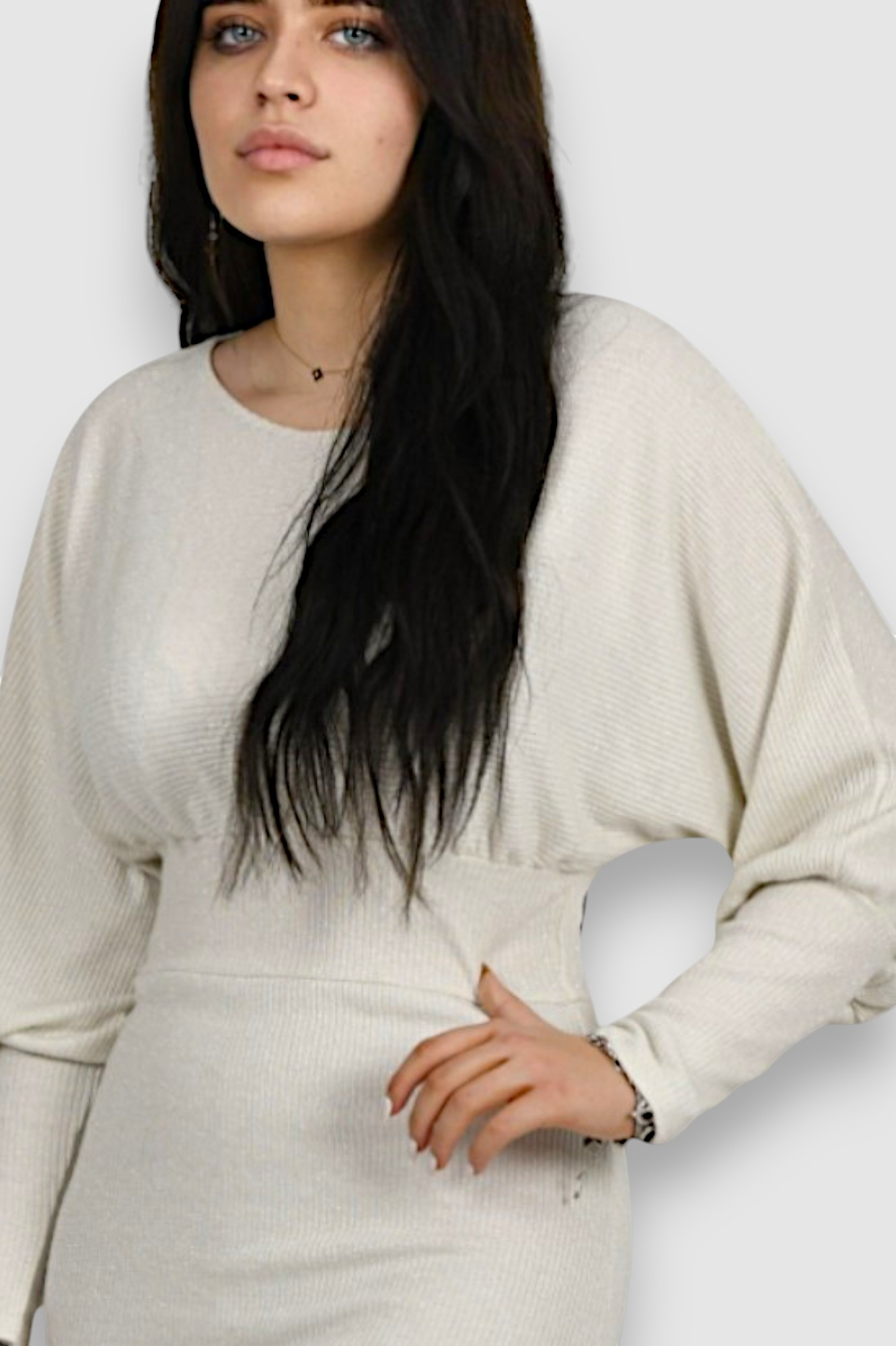 Ženska bijela elegantna haljina Lacey