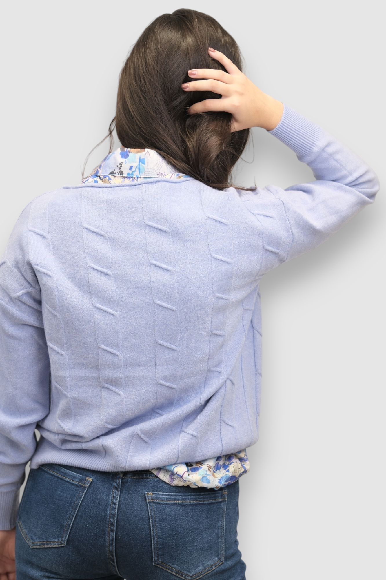 Ženski lagani plavi džemper Erica