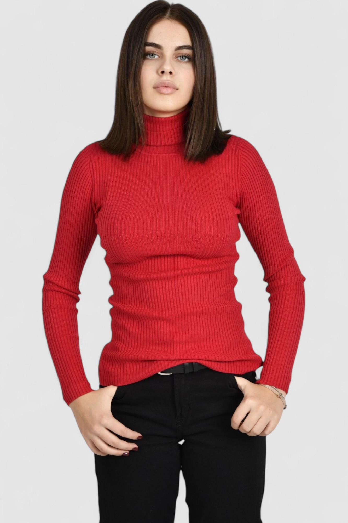 Ženski crveni lagani džemper Eleanora