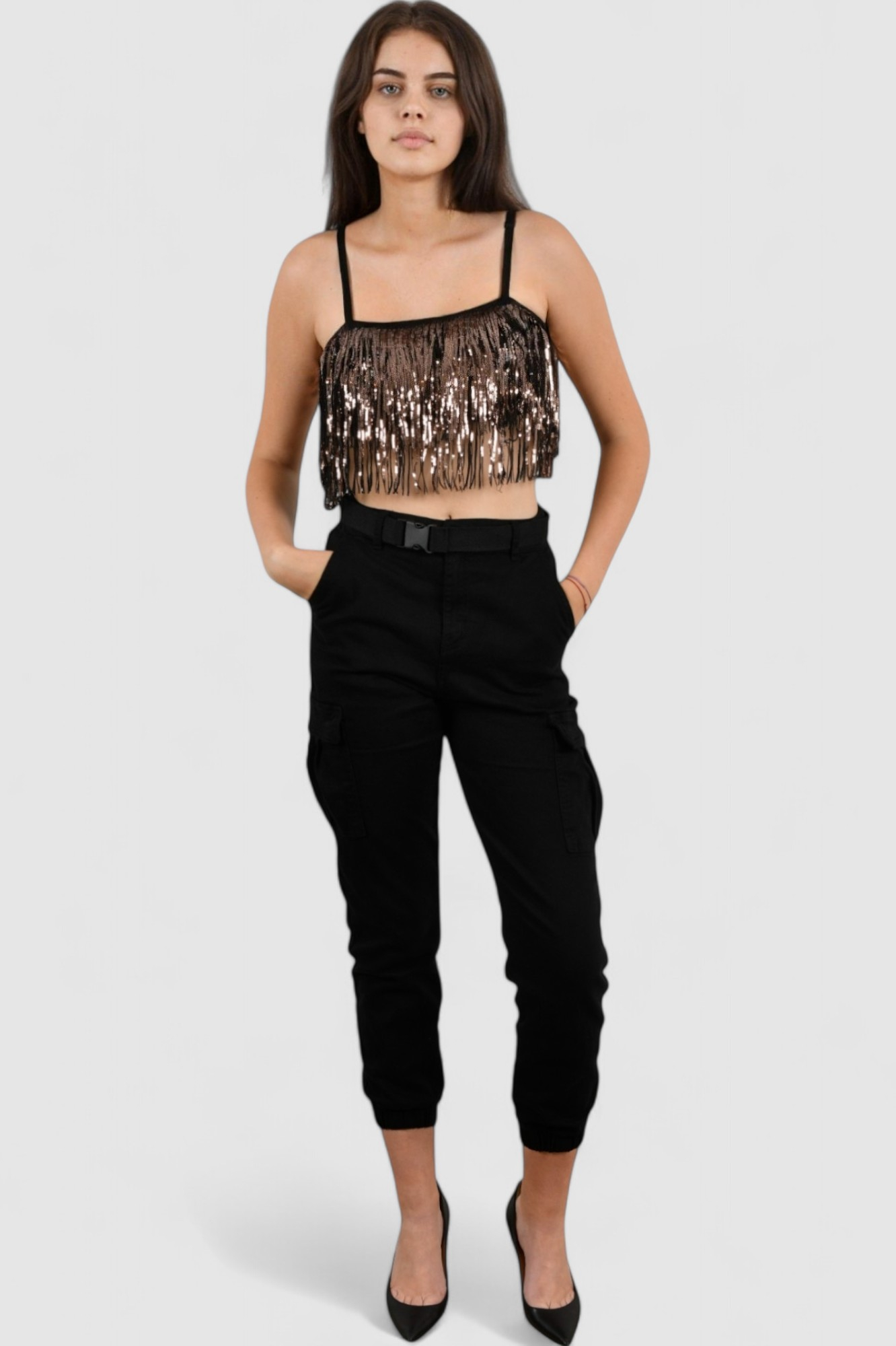 Ženski brončani party top Eve