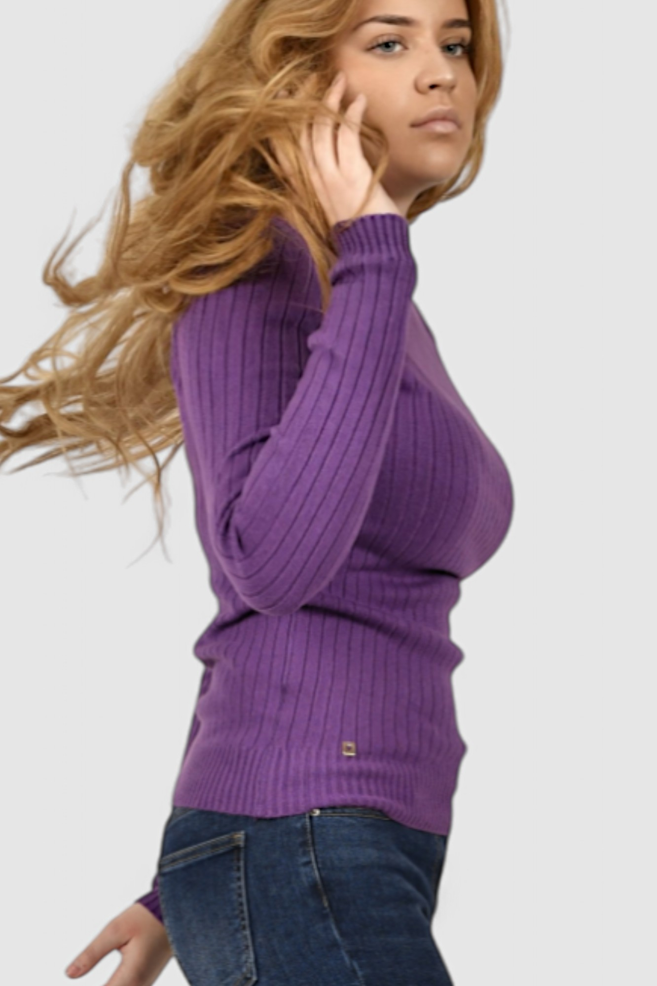 Ženski ljubičasti lagani džemper Amelie