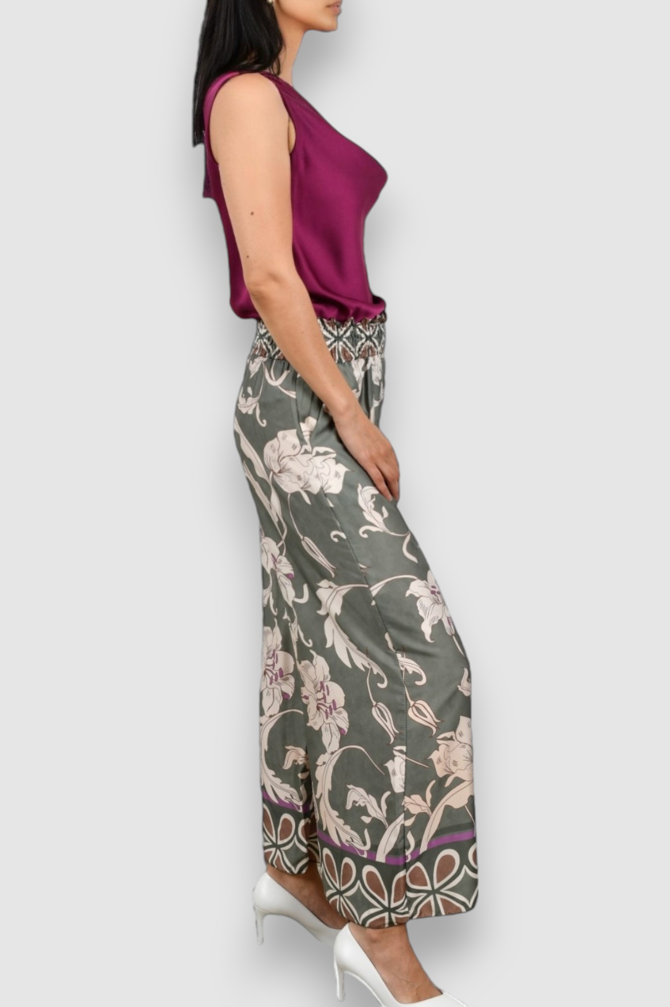 Ženska ljubičasta elegantna bluza Josette