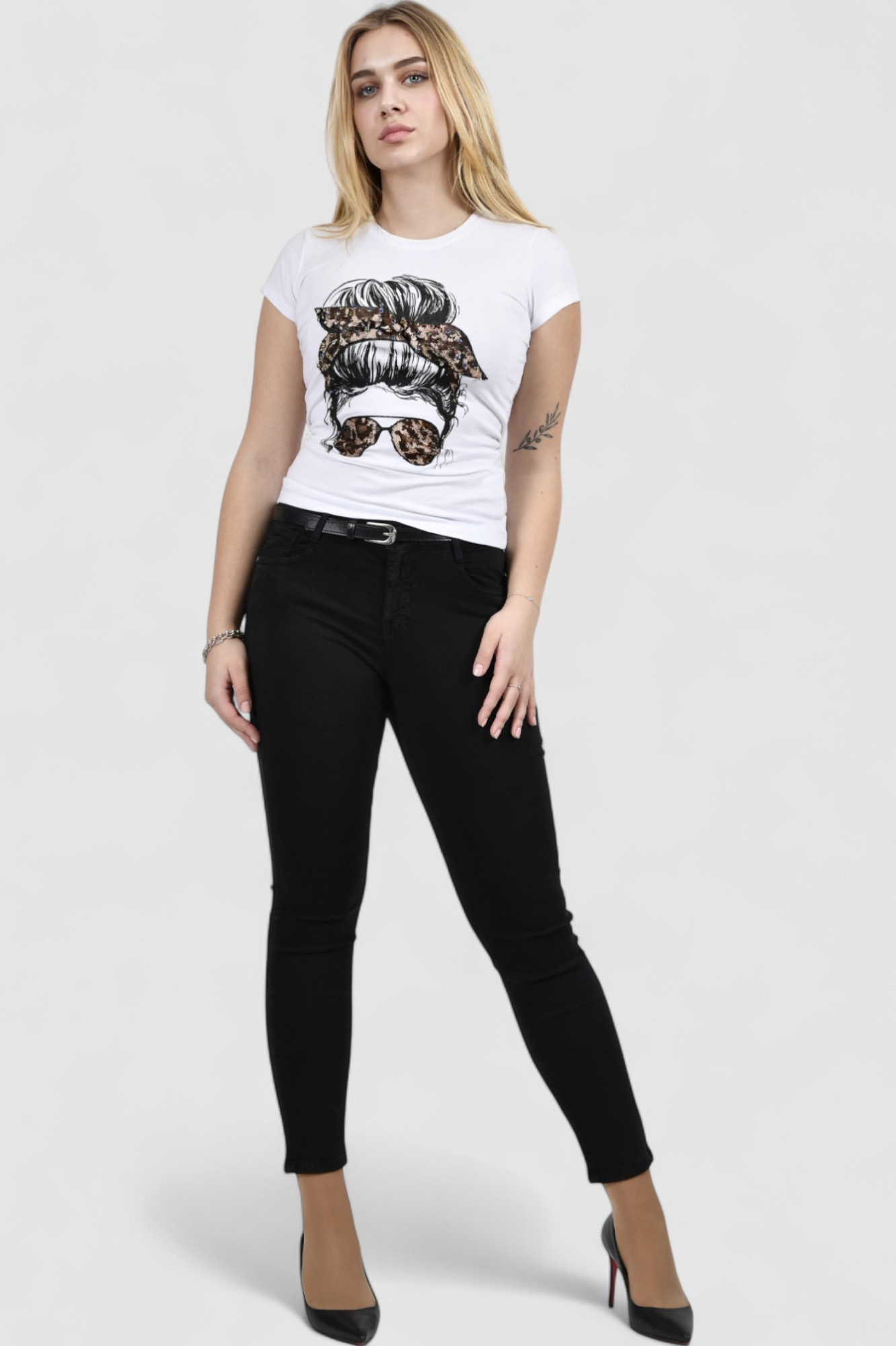 Ženska bijela majica kratki rukav Jessamine