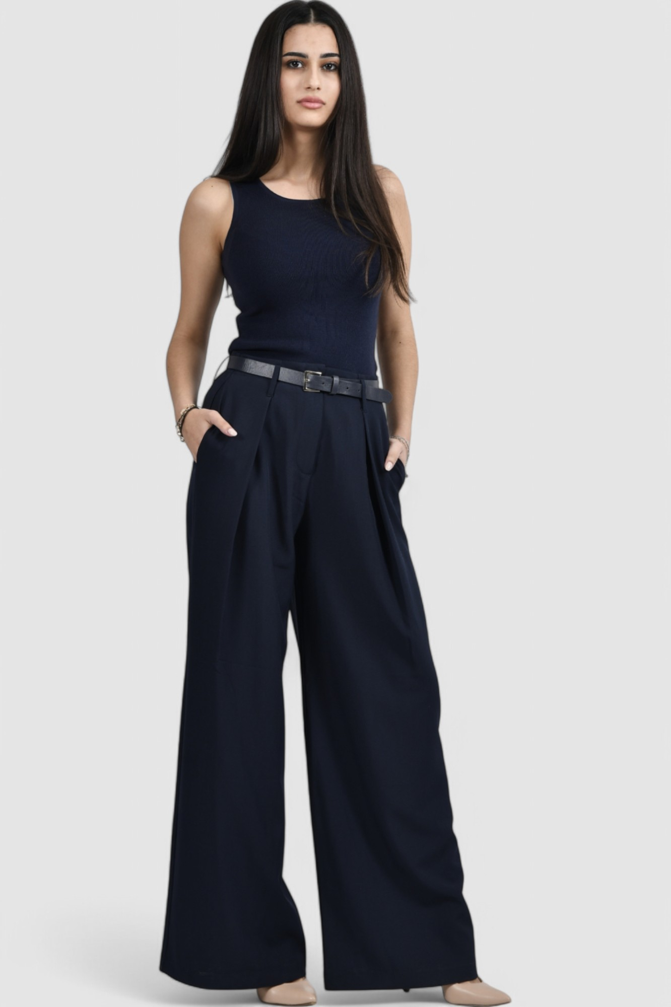 Ženski plavi top Lilya