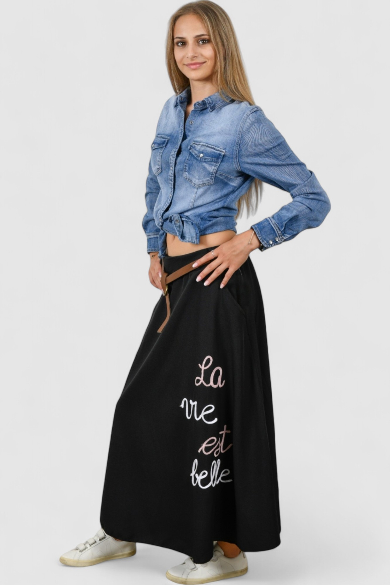 Ženska plava traper košulja Anemone