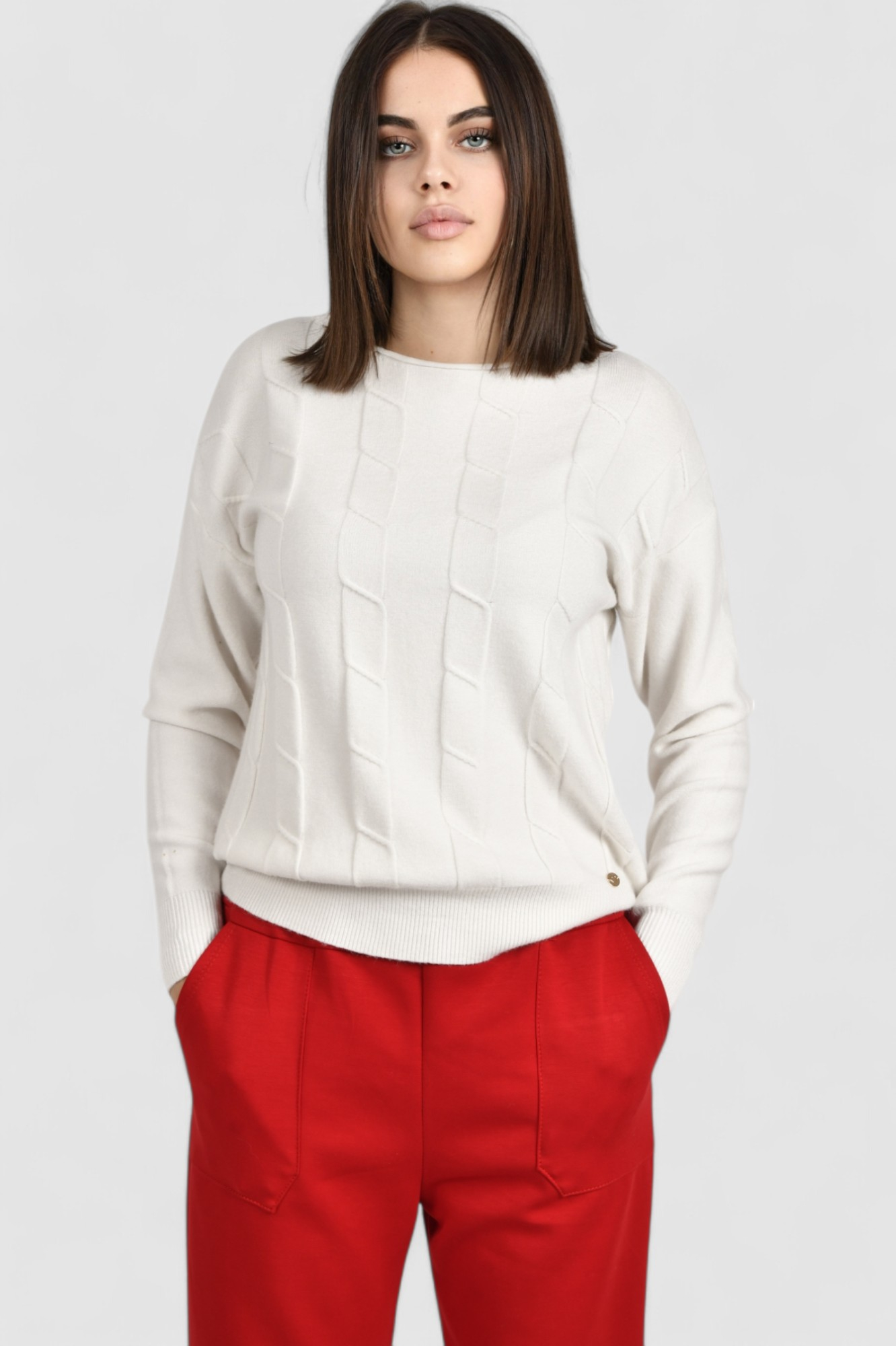 Ženski bijeli lagani džemper Erica