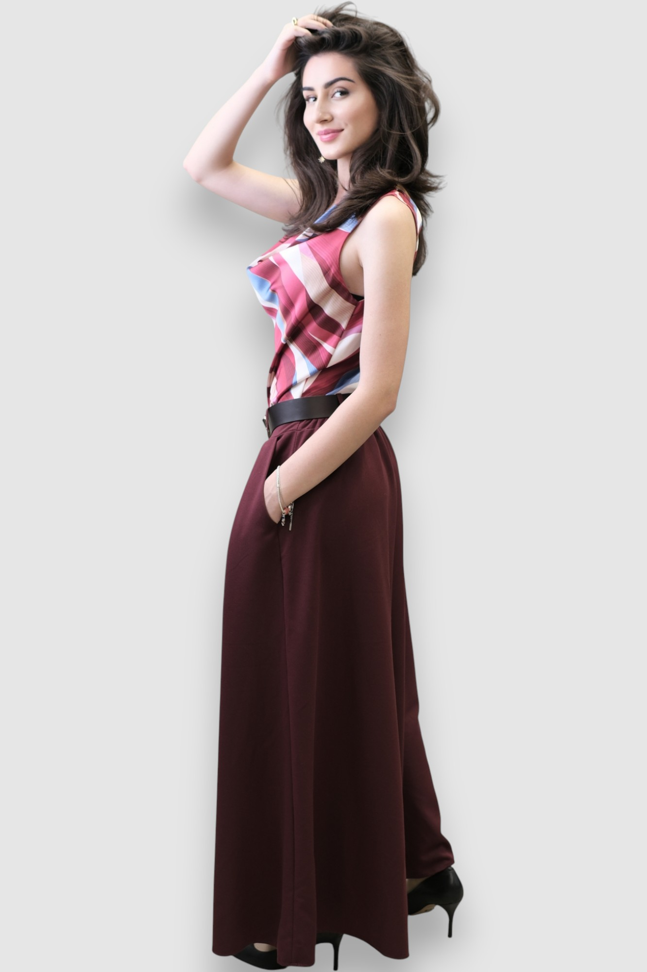 Ženska crvena elegantna bluza Arianne