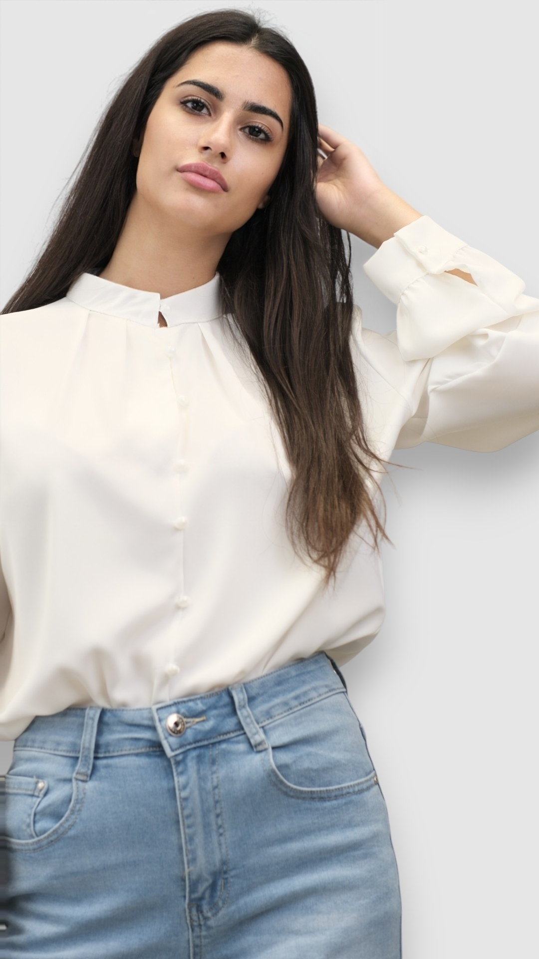 Ženska bijela elegantna košulja Lainey