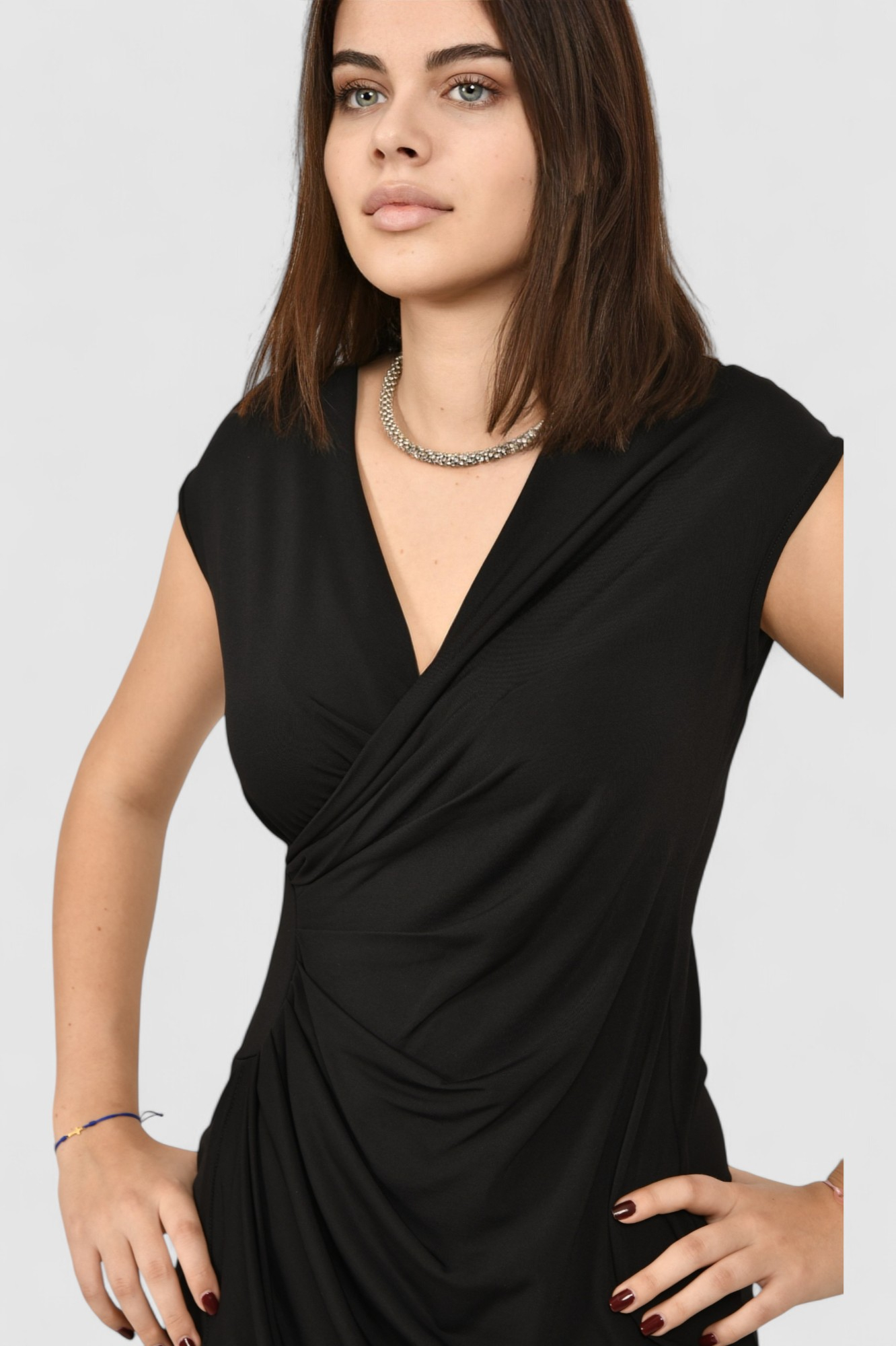 Ženska crna  večernja haljina Kayla