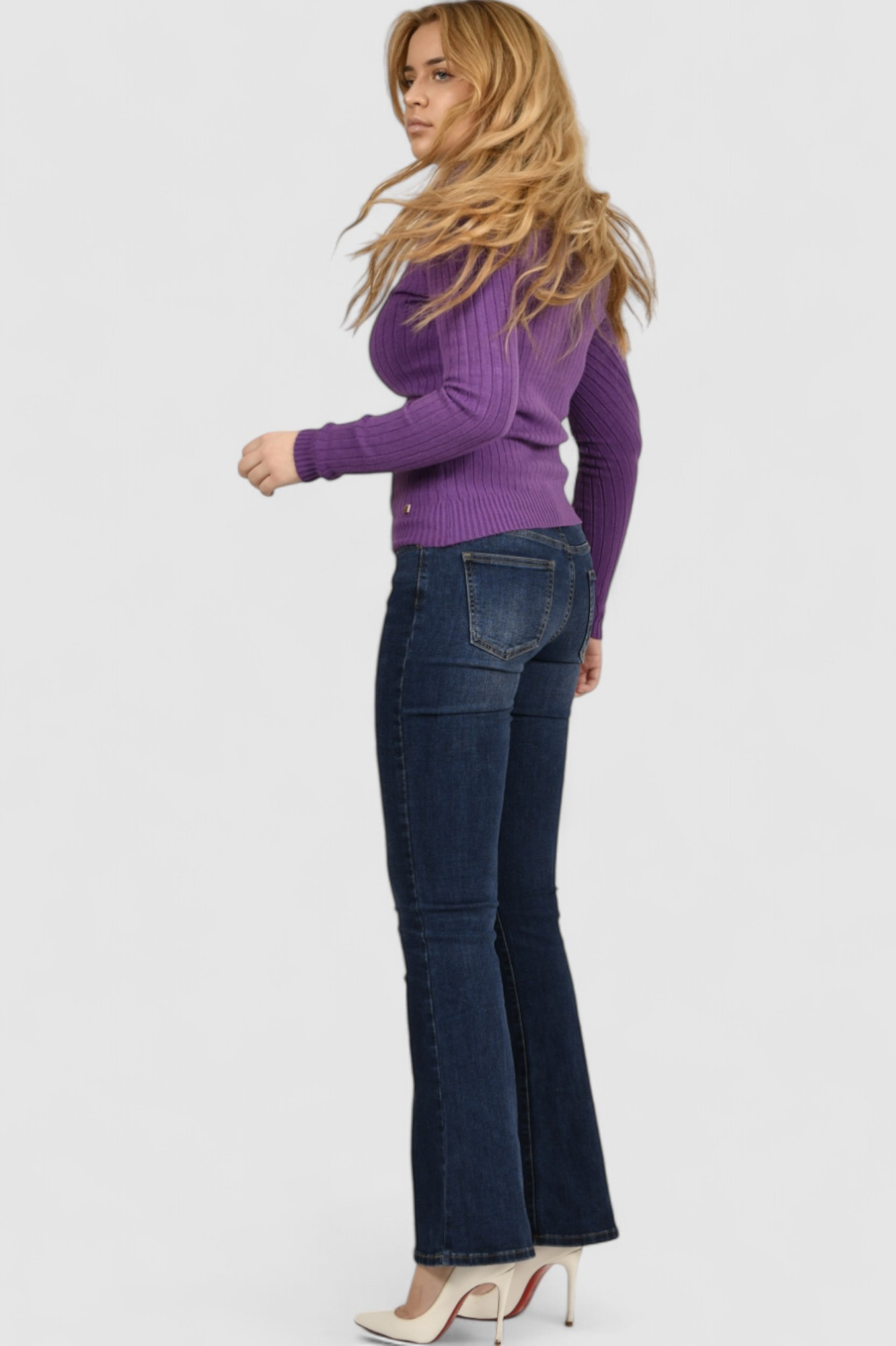 Ženski ljubičasti lagani džemper Amelie