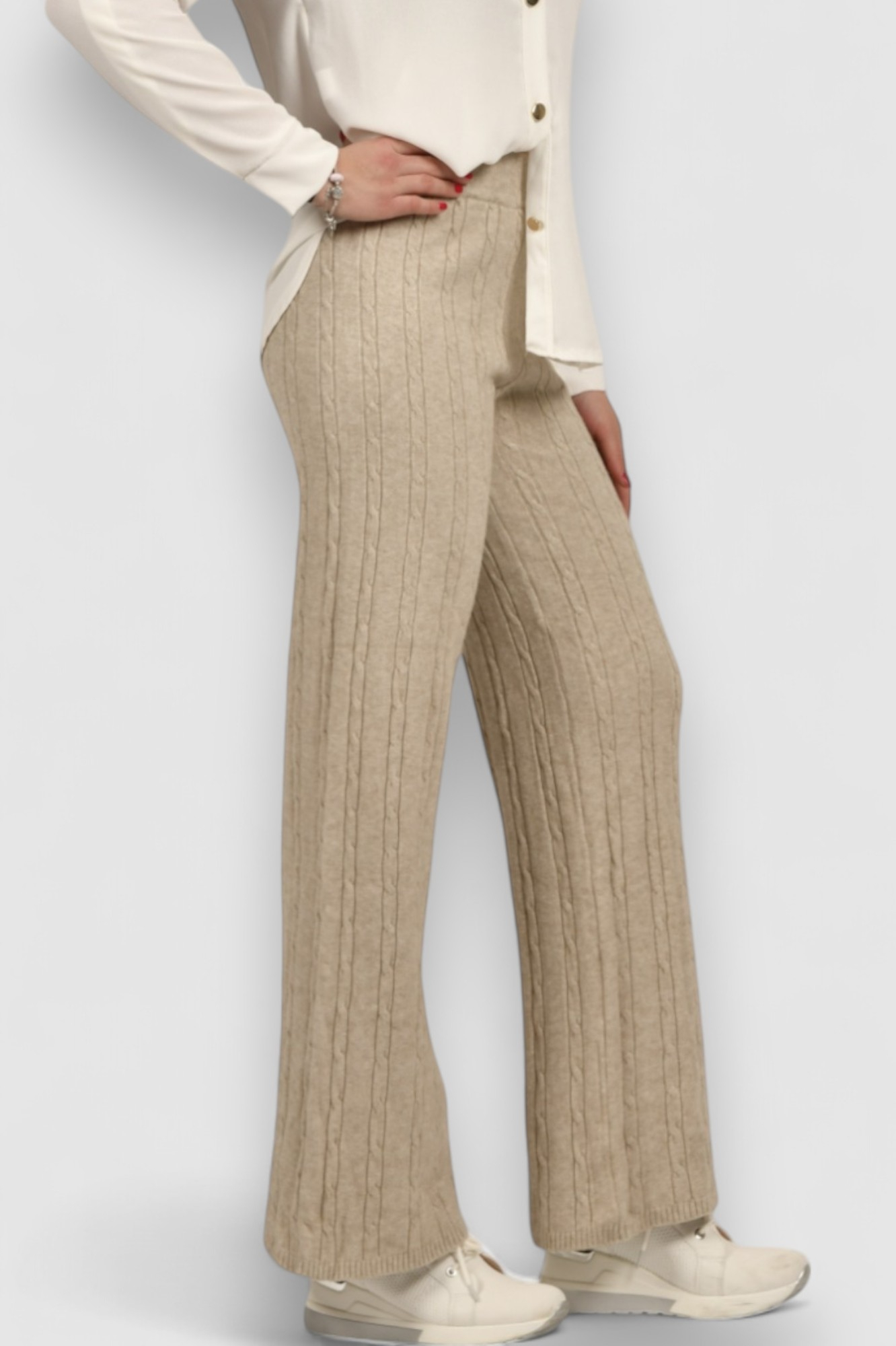 Ženski bež donji dio trenirke Umber