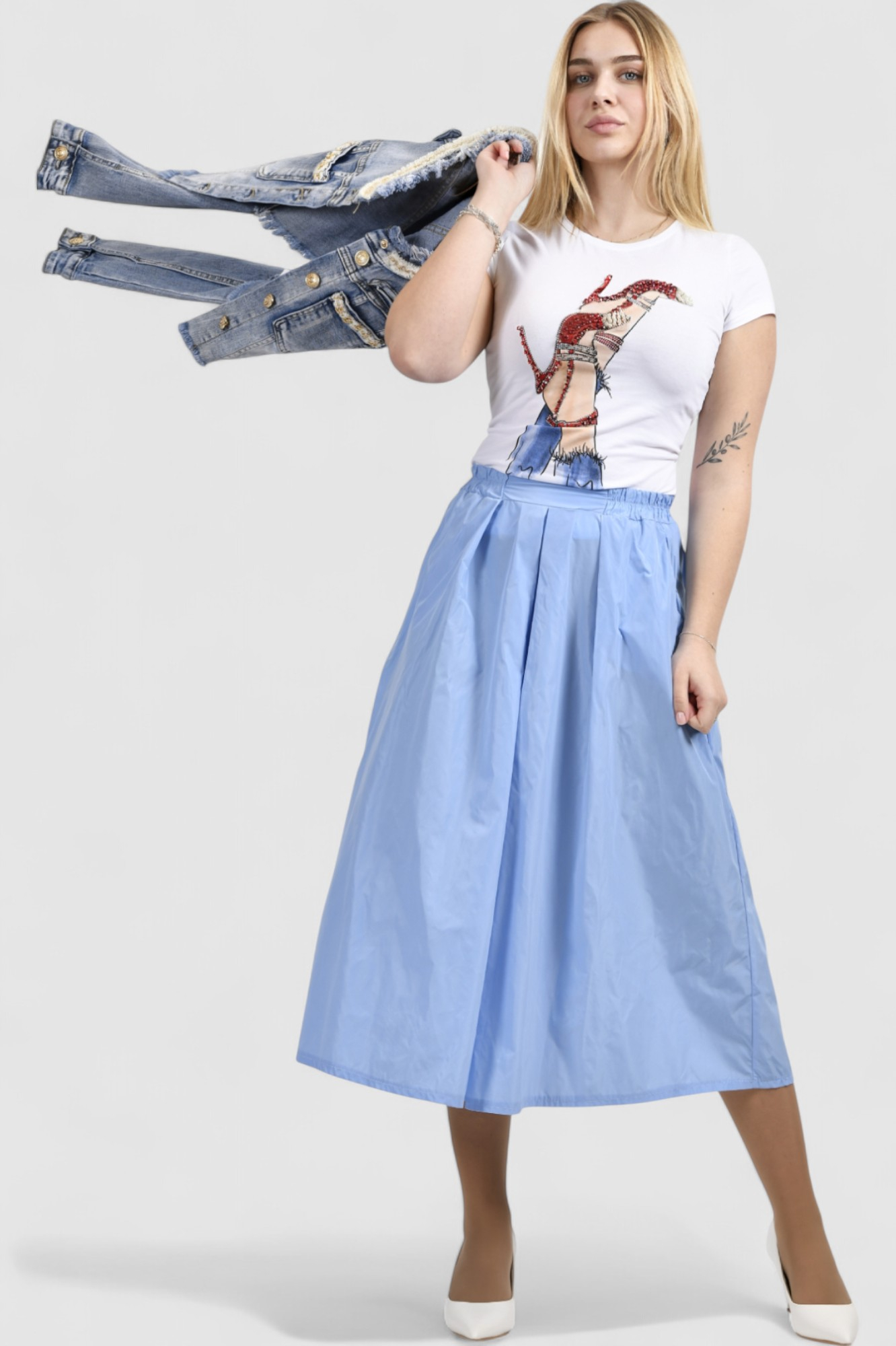 Ženska plava traper jakna Lilly