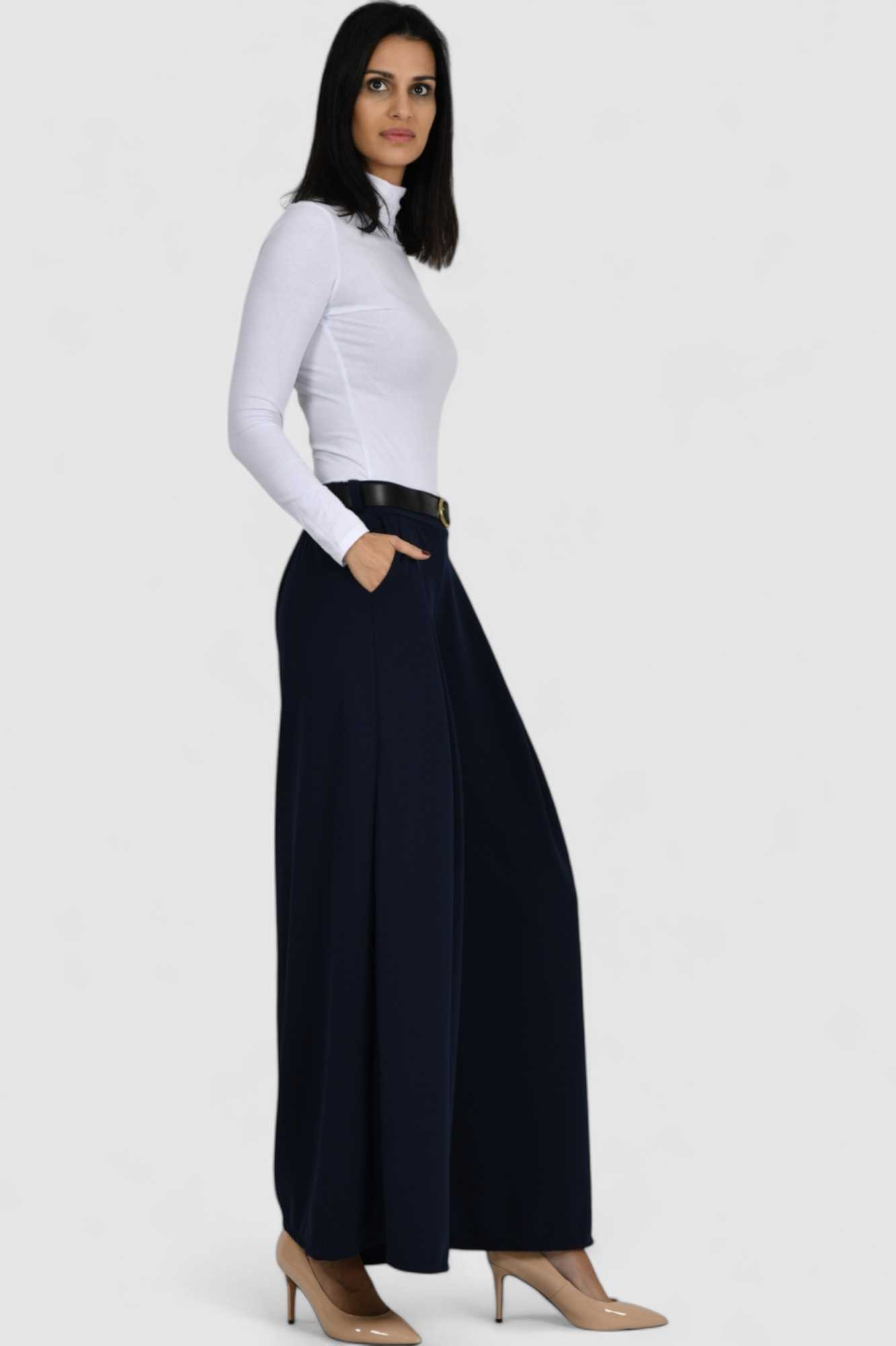 Ženske plave modne hlače Issa