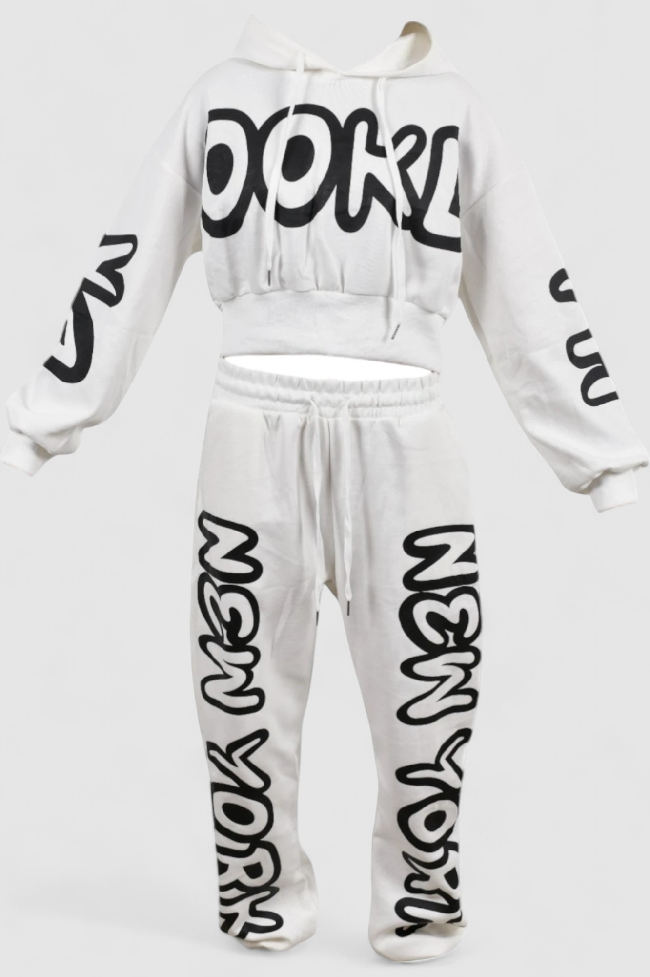 Ženska bijela trenirka komplet Zuri