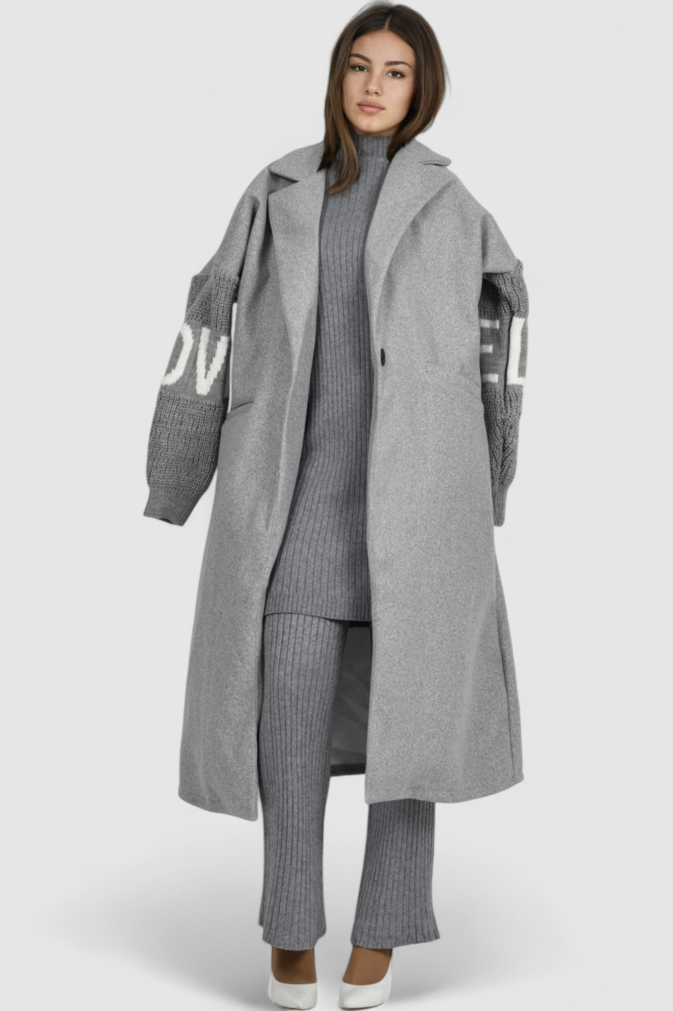 Ženska siva trenirka komplet Beatrix