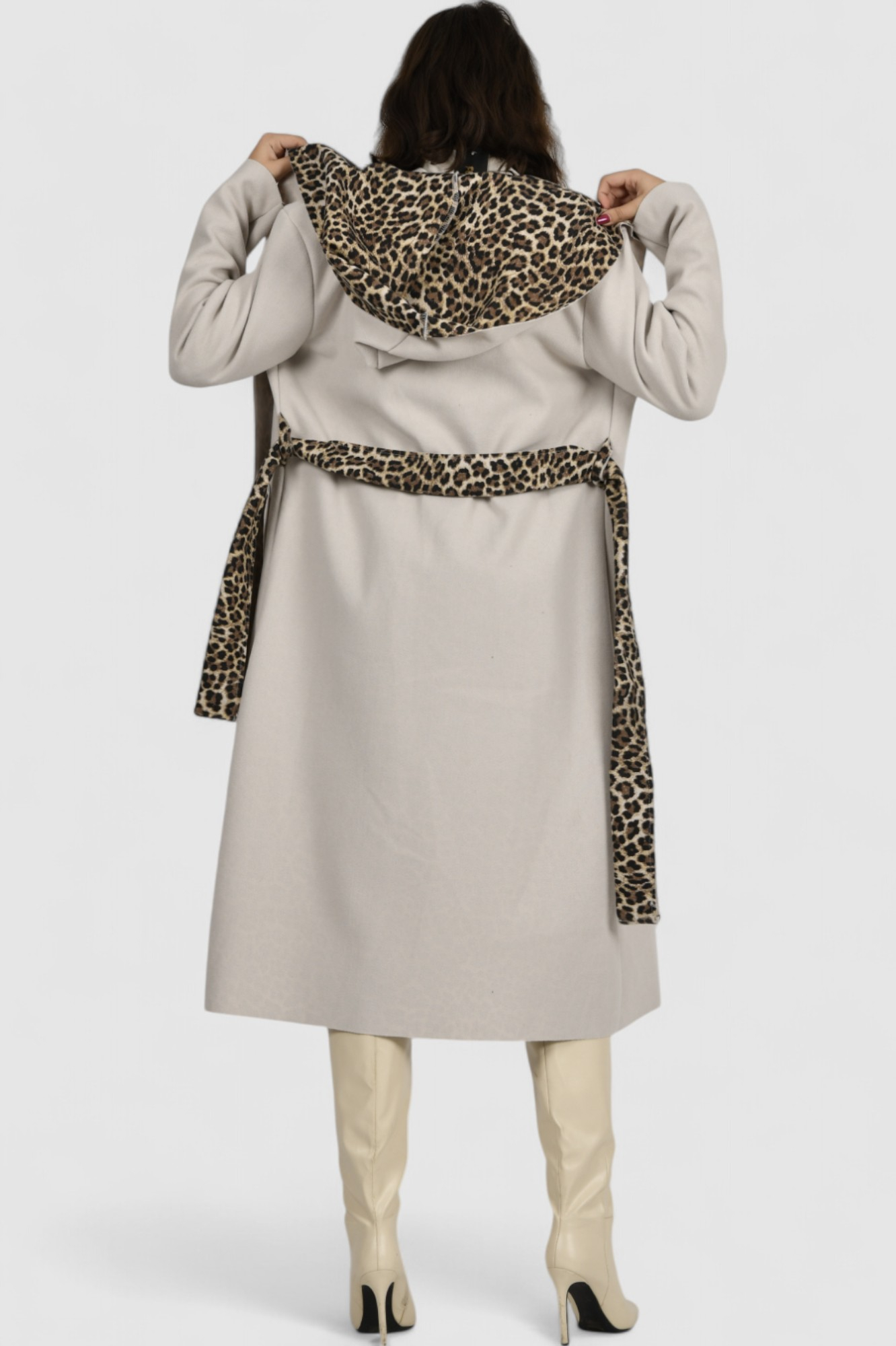 Ženski dugi kaput Paris Beige