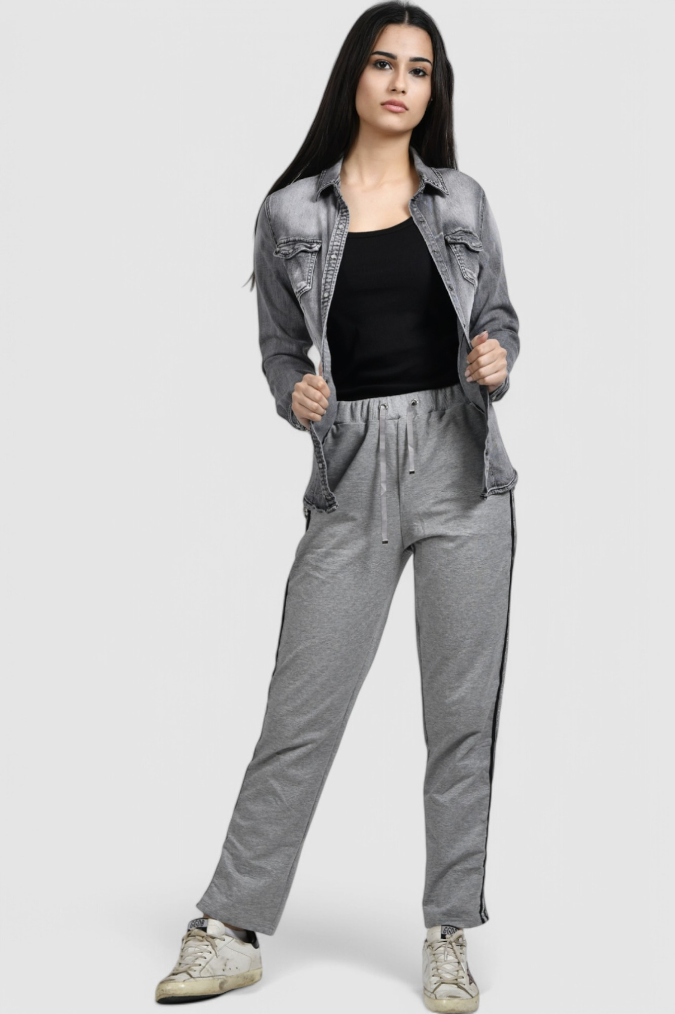 Ženska siva traper košulja Anemone