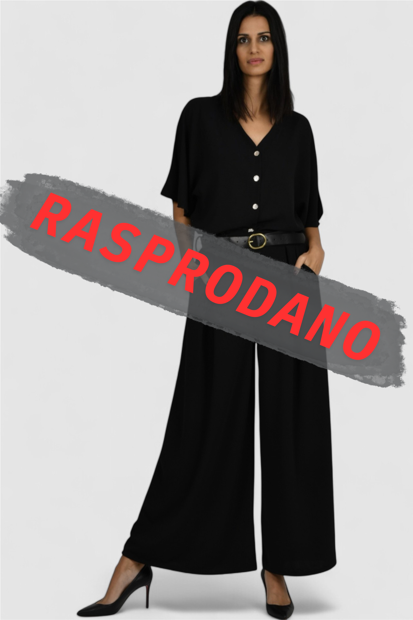 Ženske crne modne hlače Issa