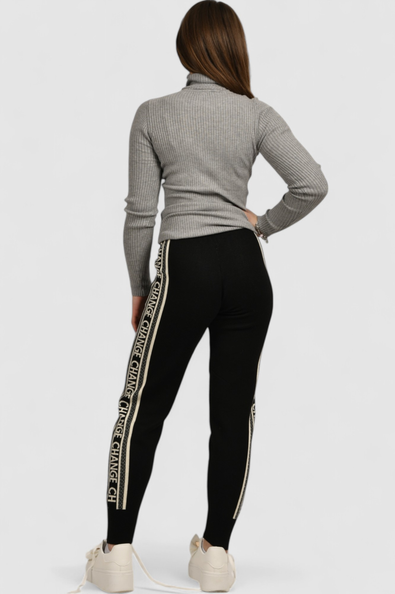 Ženski crni donji dio trenirke Celestia