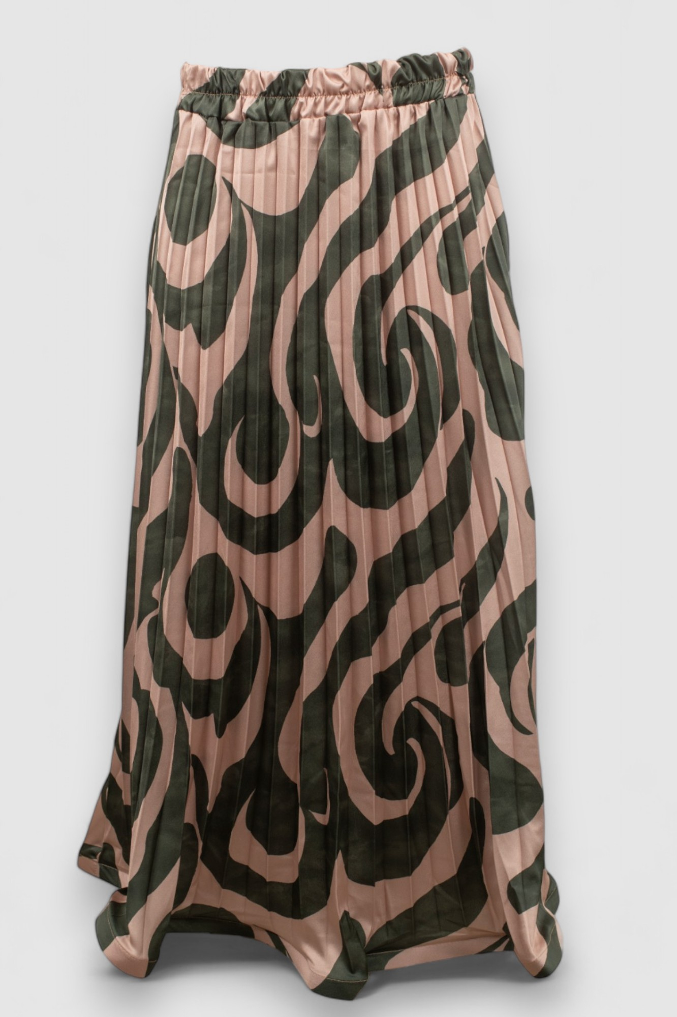 Ženska zelena midi plisirana suknja Eli