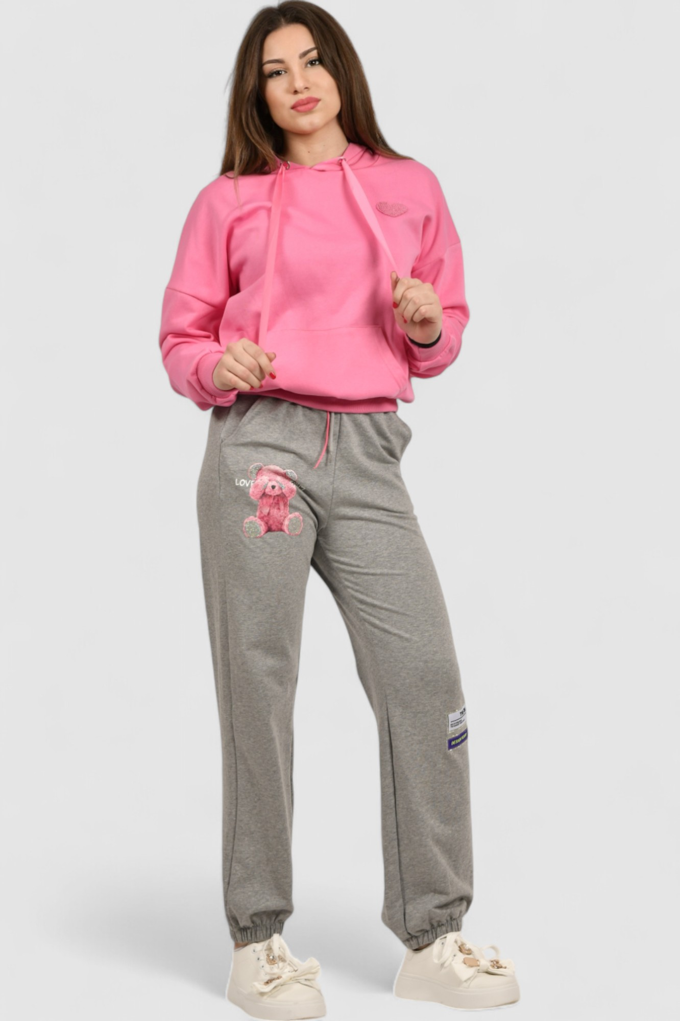 Ženski sive donji dio trenirke Grigio