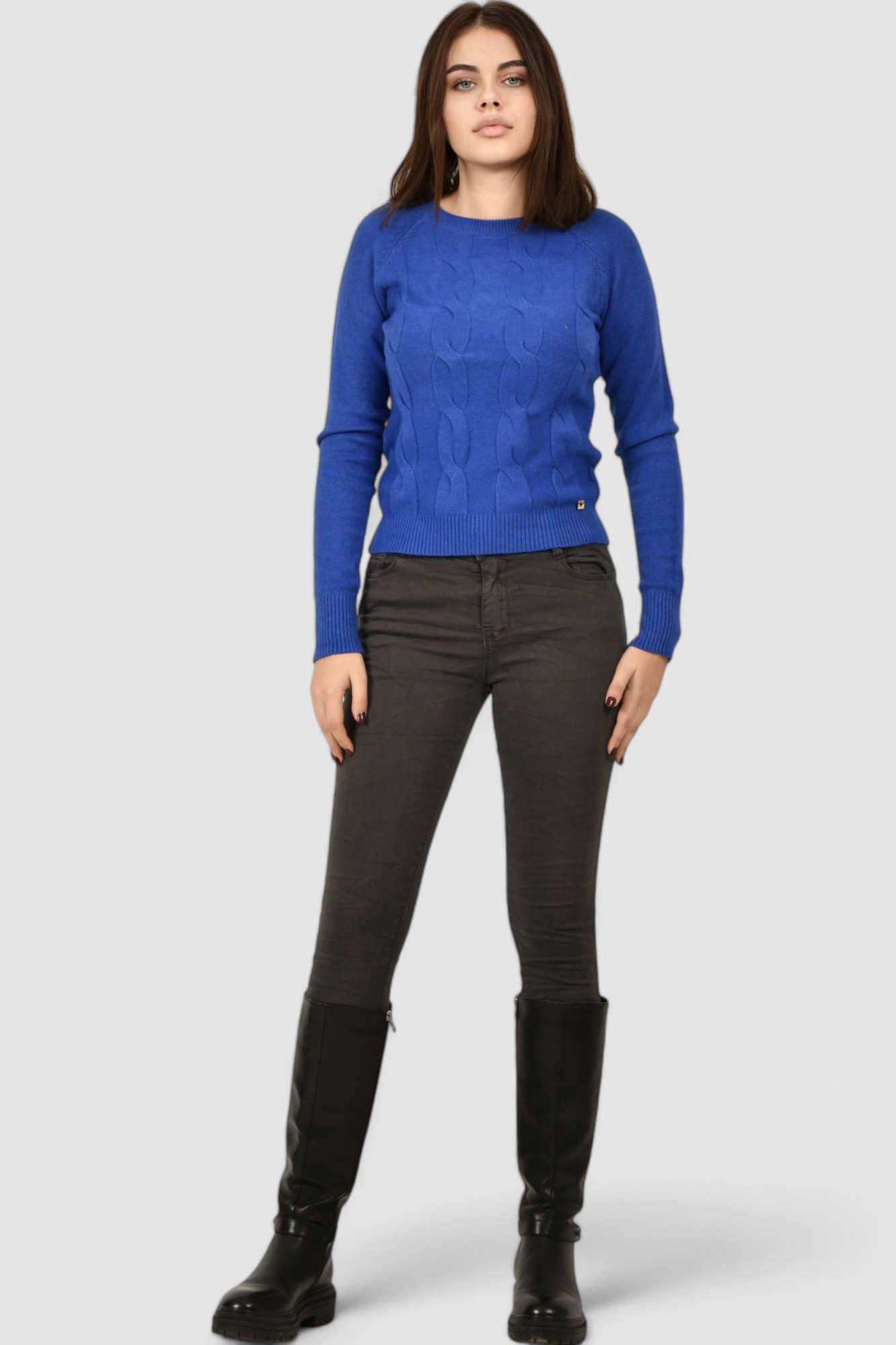 Ženski plavi lagani džemper Damaris