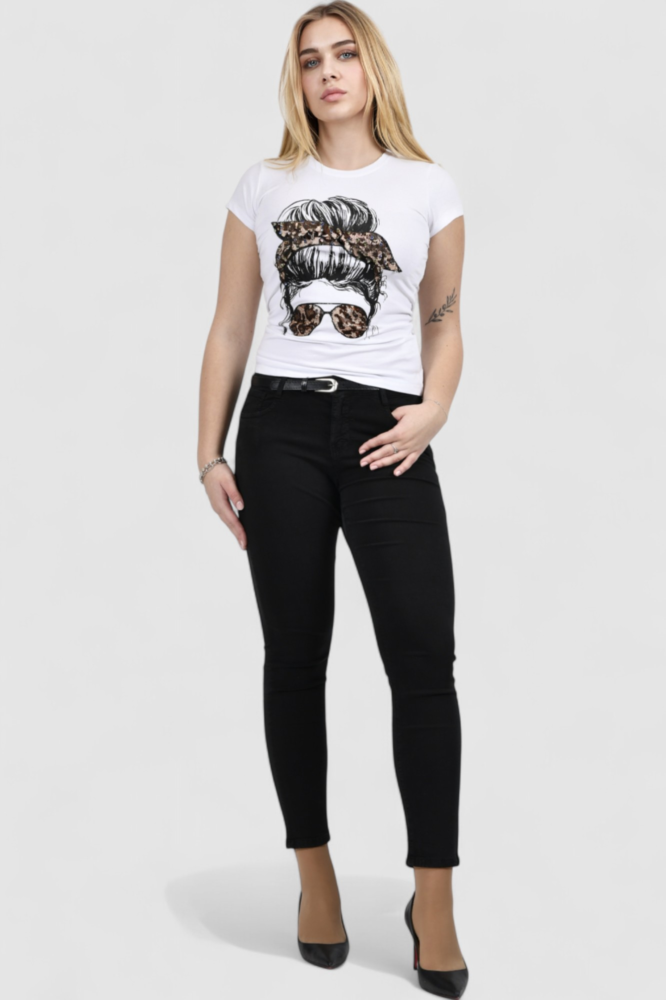 Ženska bijela majica kratki rukav Jessamine